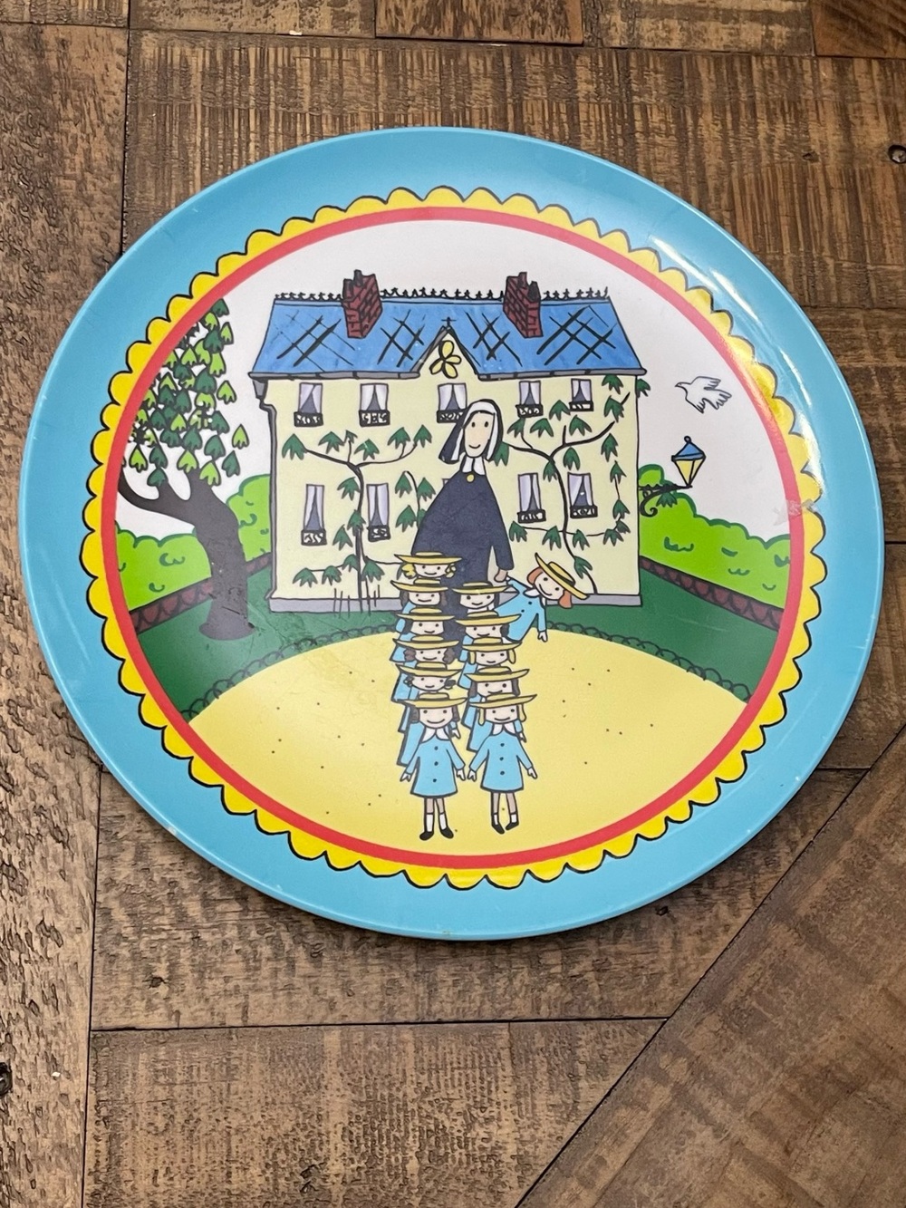 Pottery Barn Kids White Madeline Ceramic Plate Backstamp